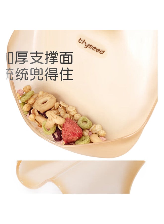 Shixi Bib, Baby Feeding Waterproof Cover, Infant Supplementary Food Silicone Bib, Drool Bib, Children'S Splash-Proof Clothing, Anti-Dirt - Image 2