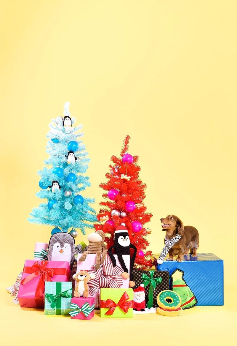 ZippyPaws Holiday Crinkle Plush Squeaky Christmas Dog Toy - Santa Small - Image 5