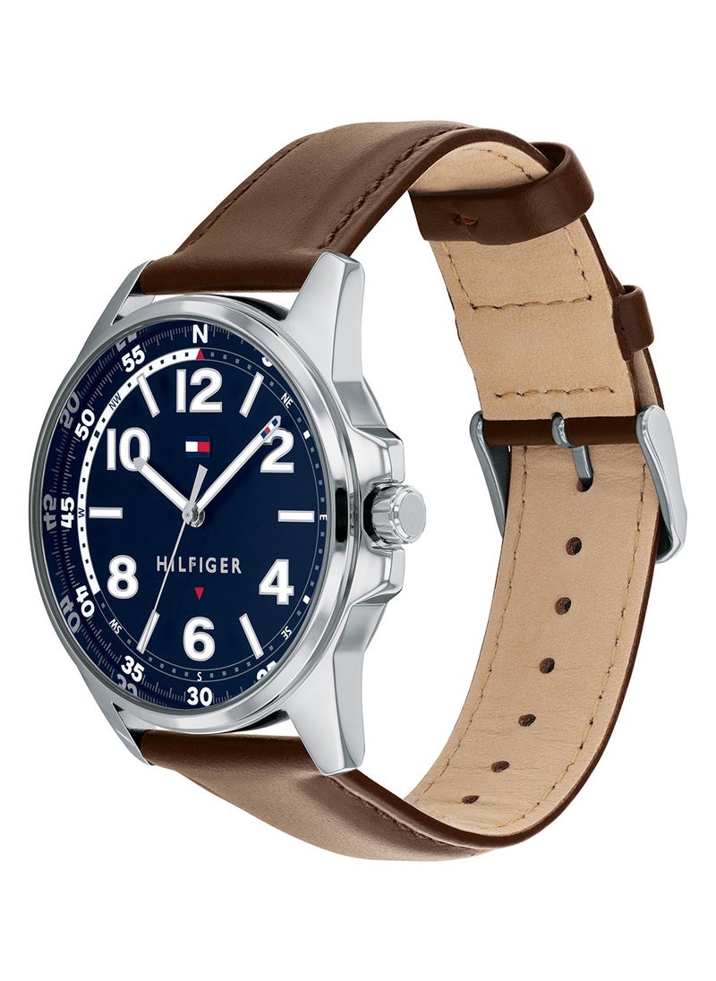 TOMMY HILFIGER TOMMY HILFIGER ROUND ANALOG MEN'S NAVY CASE WATCH - 1791375  - Image 1