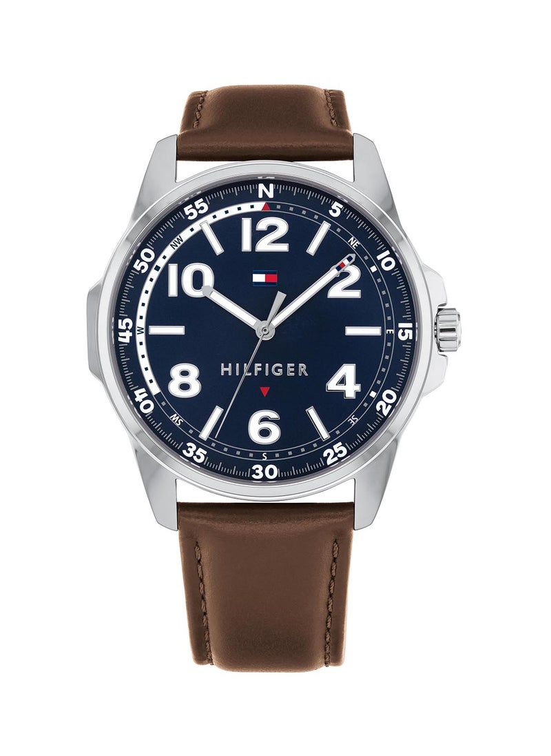 TOMMY HILFIGER TOMMY HILFIGER ROUND ANALOG MEN'S NAVY CASE WATCH - 1791375  - Image 3
