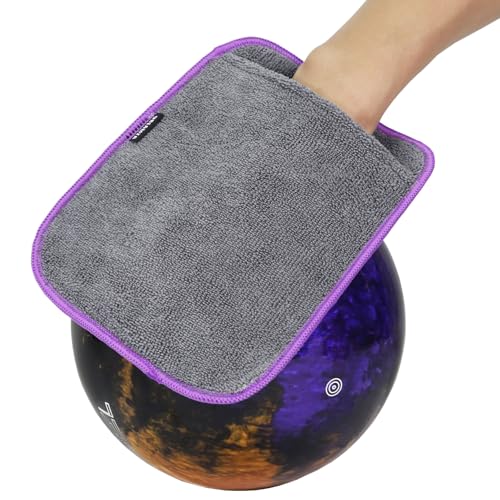 DREAMZA Bowling Towel Shammy Pad, Wearable Bowling Ball Towel Glove, Dual-Sided Microfiber Bowling Rag for Easy, Gentle, Deep Cleaning - Bowling Accessories for Men Women - Image 1