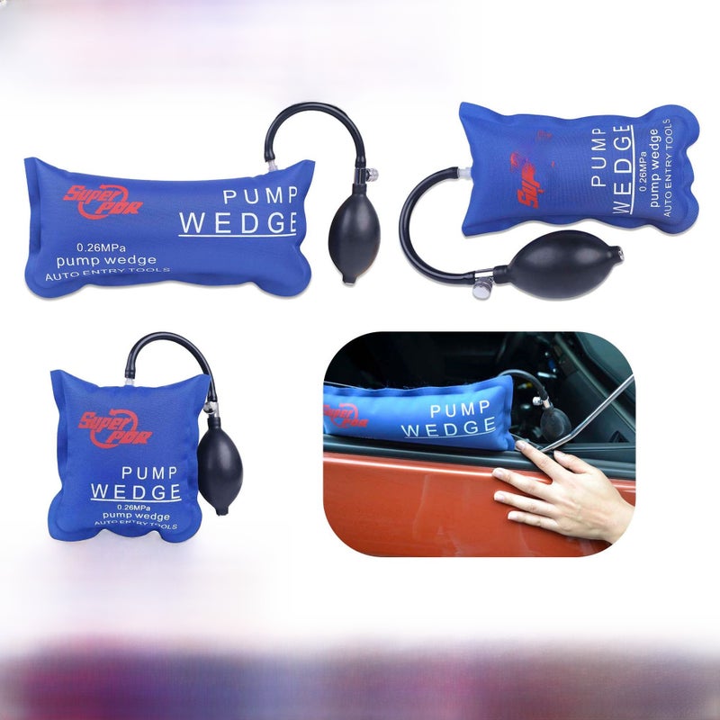 Cross-Border Pdr Tool Aluminum Alloy Door and Window Installation Air Bag Thickeneded Anti-Slip Air Cushion Positioning Protection Car Repair Home(Blue large rectangular airbag 27.2*13.2) - Image 2