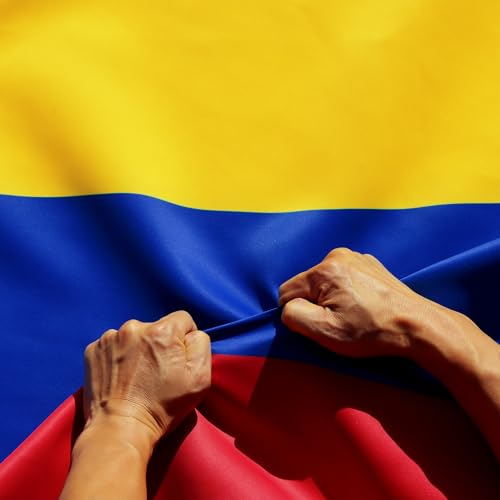 Anley RipProof Double Sided 3Ply Colombia Flag 3x5 Ft Canvas Header and Wrinkle Resistant The Longest Lasting Colombian National Flags 3X5 Ft - Image 1