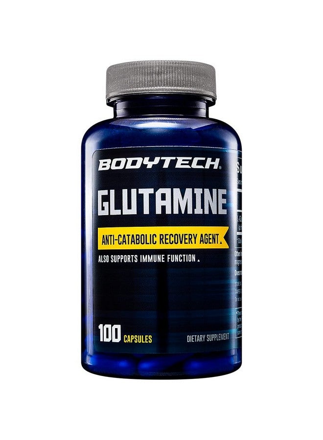 BODYTECH Glutamine Anti-Catabolic Recovery Agent & Immune Support (100 Capsules) - Image 2