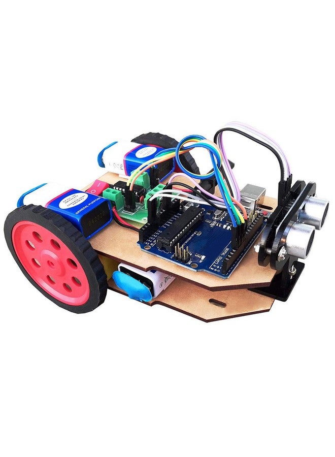 Kit4Curious Ultrasonic Sensor Based Obstacle avoiding Robot Complete kit with Code and Project Report - Image 2