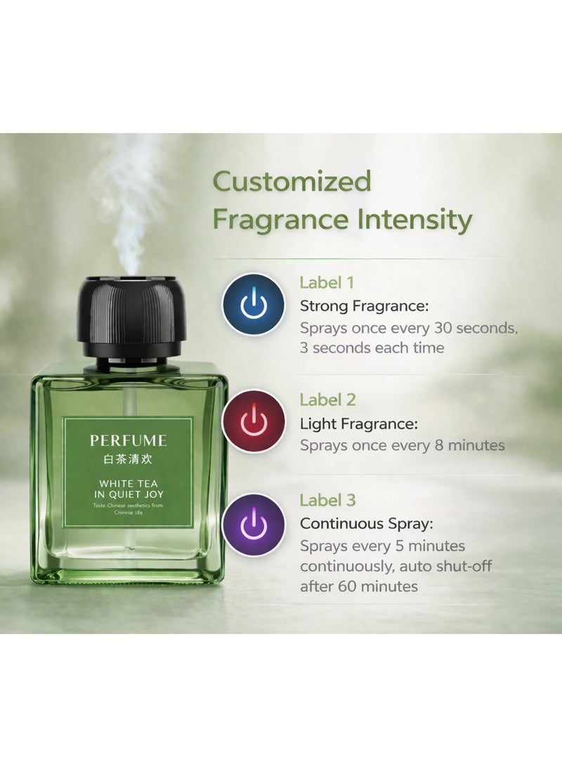 Rechargeable Smart Perfume 500ML, Portable Ultrasonic Essential Oil Diffuser, Glass Design, Touch Control, Wireless Home Fragrance Machine for Car, Office, Home - Image 5
