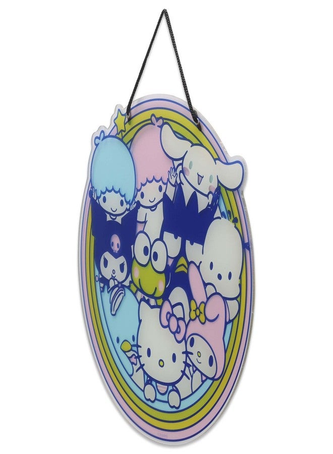 Open Road Brands Hello Kitty and Friends Round Hanging Acrylic Wall Decor - Image 2