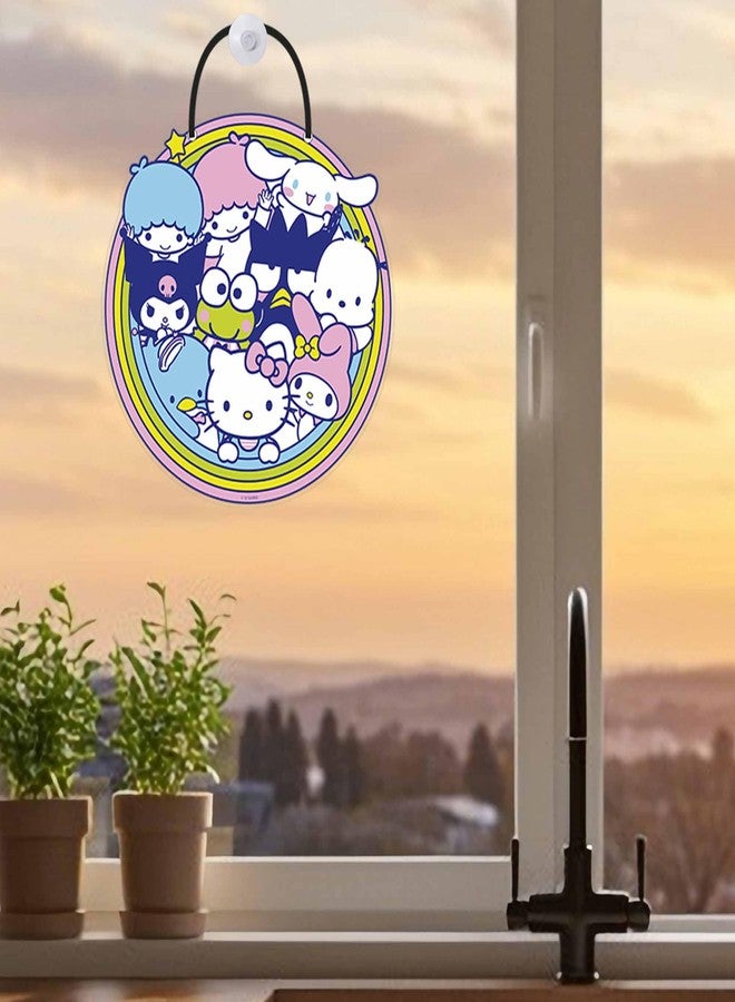 Open Road Brands Hello Kitty and Friends Round Hanging Acrylic Wall Decor - Image 5