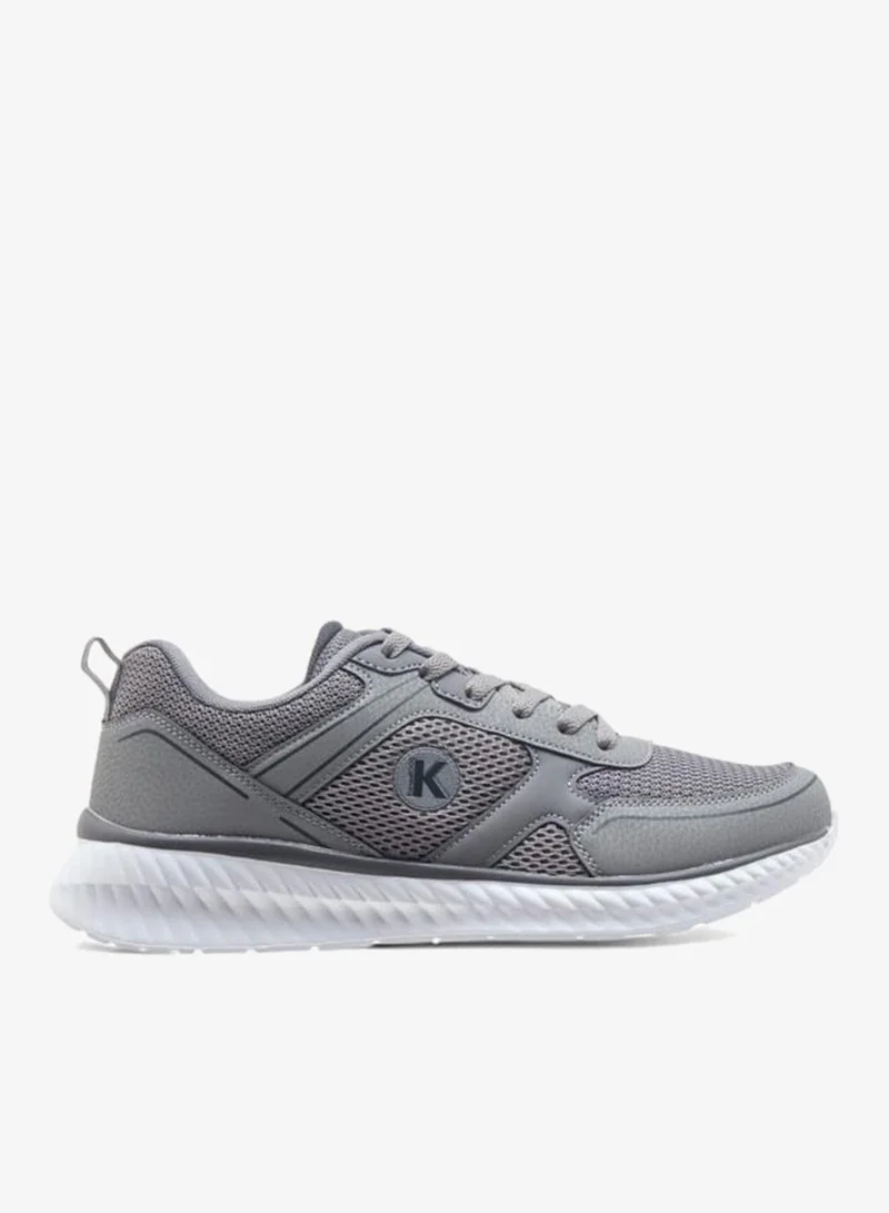 kangaROOS GREY Men's Logo Detail Sports Shoes with Lace-Up Closure for Men | Best Price UAE