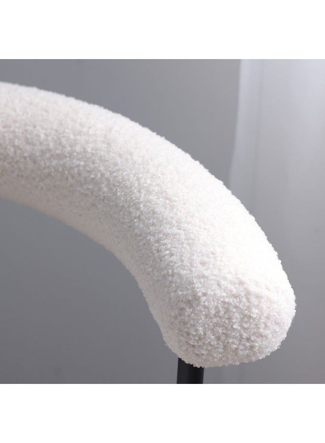 DANUBE HOME Altura Dining Chair – Modern Upholstered Dining Room Chair with Cushioned Seat & Backrest – Stylish Comfortable Seating for Home, Kitchen, Office & Cafe - Beige/Black - Image 4