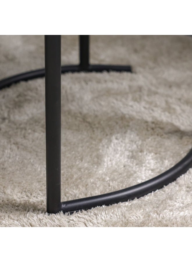 DANUBE HOME Altura Dining Chair – Modern Upholstered Dining Room Chair with Cushioned Seat & Backrest – Stylish Comfortable Seating for Home, Kitchen, Office & Cafe - Beige/Black - Image 3