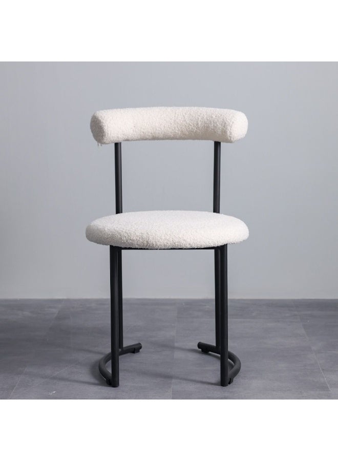 DANUBE HOME Altura Dining Chair – Modern Upholstered Dining Room Chair with Cushioned Seat & Backrest – Stylish Comfortable Seating for Home, Kitchen, Office & Cafe - Beige/Black - Image 1