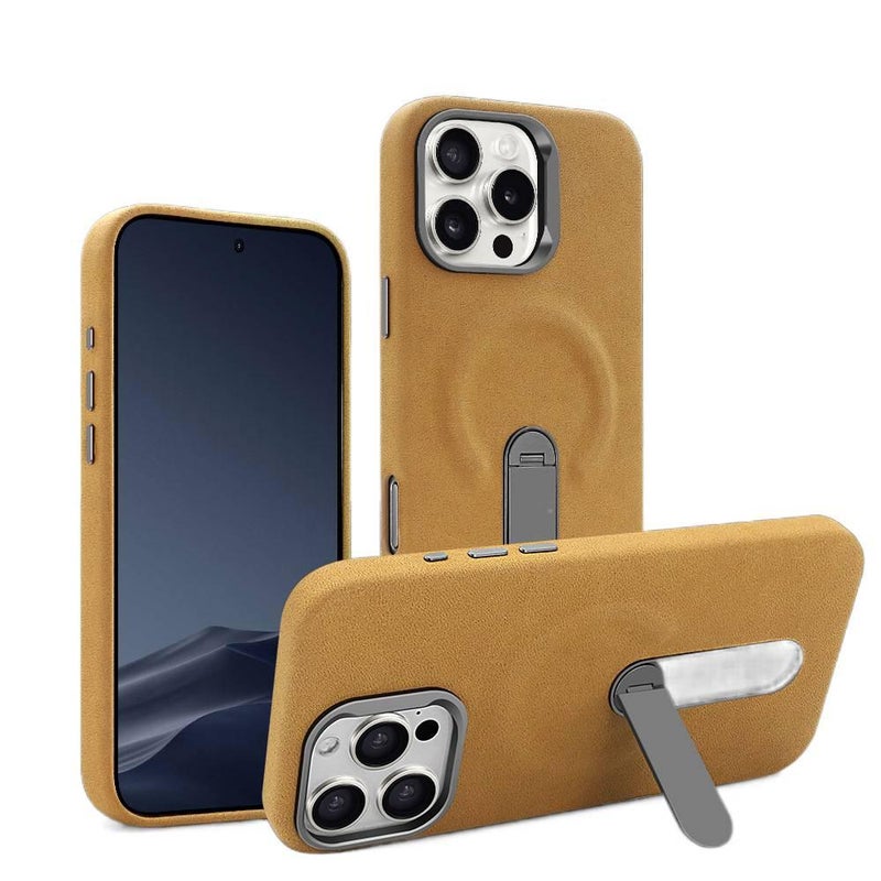 غطاء MagSafe | مقاوم للصدمات لـ iPhone 17 / 17 Air / 17 Pro / 17 Pro Max | ملمس جلد حماية من السقوط | أسود - Image 2