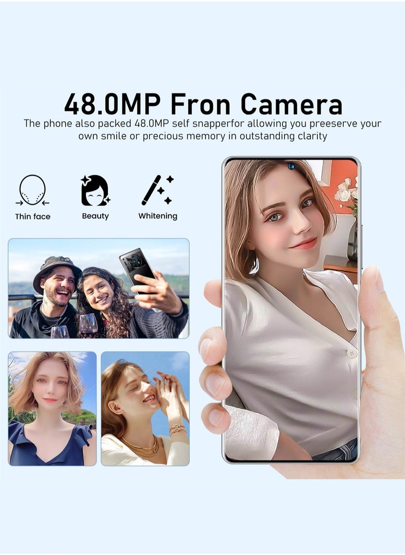 G16 Pro Smartphone 7.3 Inches, 5G, Dual SIM, 128GB, Android, Front and Rear Cameras, E-book, Gravity Sensor, Alarm Clock, GPS, Fingerprint Unlock, Face ID