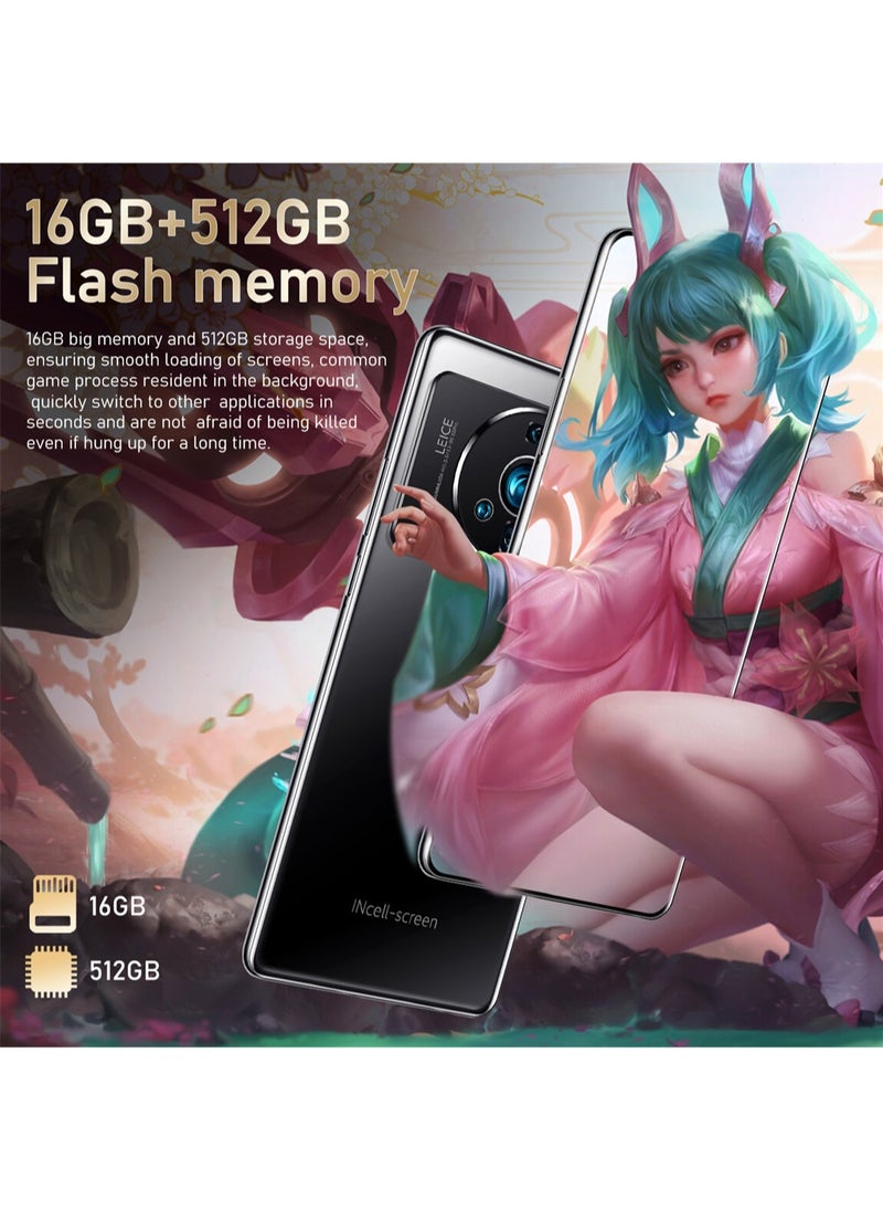 G16 Pro Smartphone 7.3 Inches, 5G, Dual SIM, 128GB, Android, Front and Rear Cameras, E-book, Gravity Sensor, Alarm Clock, GPS, Fingerprint Unlock, Face ID