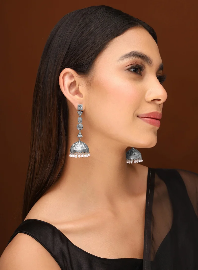 برياسي Plated Contemporary Jhumkas