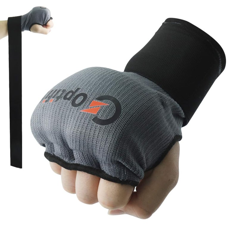 Proberos ® Gel Padded Gym Gloves for Men Women Workout, Breathable Nylon Fingerless, Workout & Boxing Gloves with Adjustable Wrist Support, Cushioned Hand Protection for Kickboxing, Black - Image 1