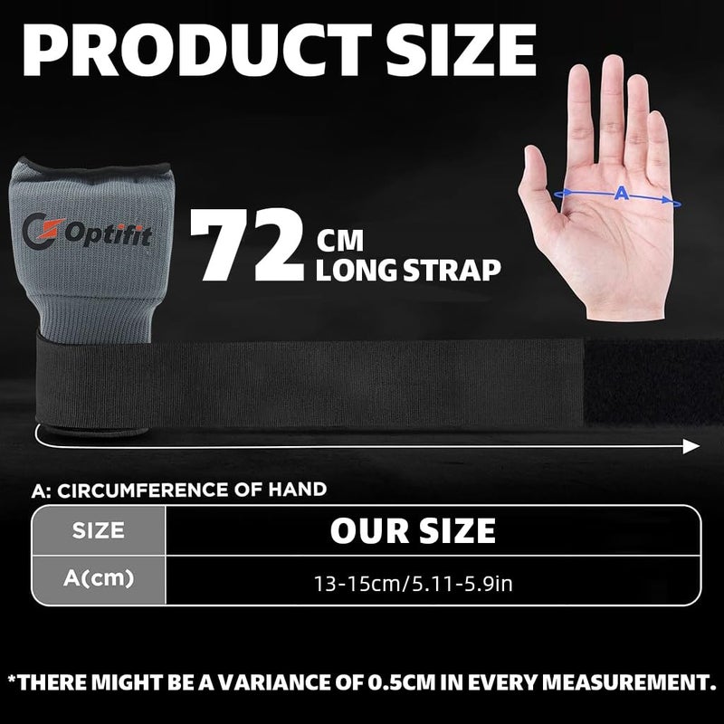 Proberos ® Gel Padded Gym Gloves for Men Women Workout, Breathable Nylon Fingerless, Workout & Boxing Gloves with Adjustable Wrist Support, Cushioned Hand Protection for Kickboxing, Black - Image 2