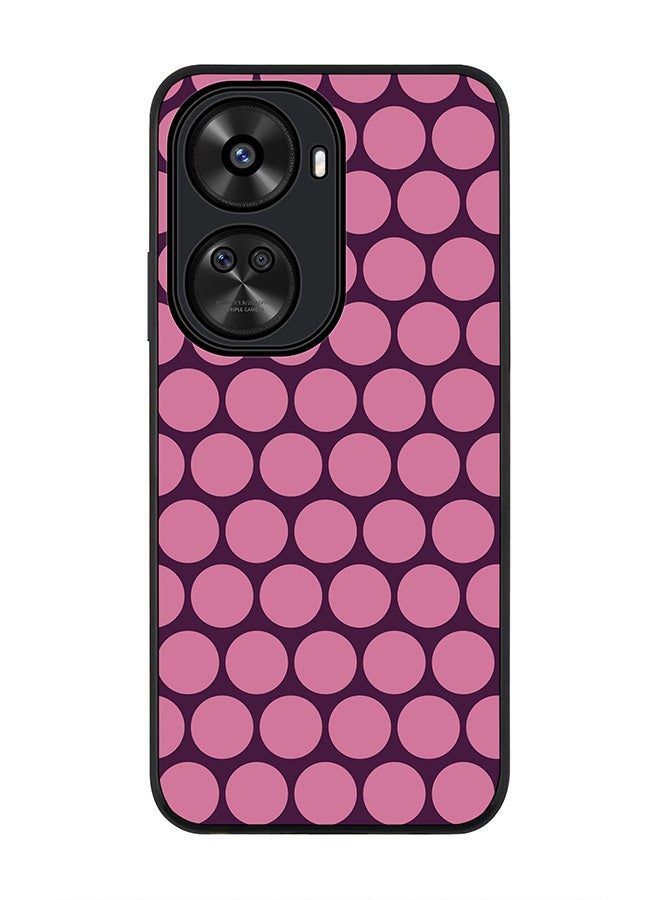 Stylizedd Rugged Black edge case for Huawei nova 12 SE / Huawei nova 11 SE 4G, Slim fit Case Flexible Anti Drop TPU Gel Thin Cover - Purple Honeycombs - Image 1