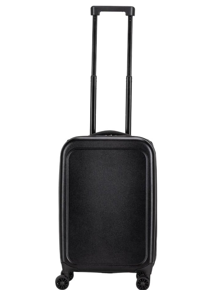 SANTHOME Foldable Cabin Trolley Bag by Santhome Hard case cabin bags for air travel Waterproof cabin luggage trolley bag small with TSA lock and spin wheels Matt Black - Image 3