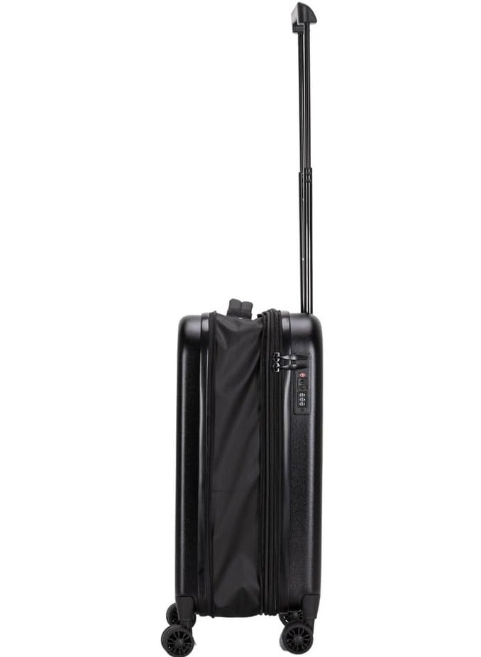 SANTHOME Foldable Cabin Trolley Bag by Santhome Hard case cabin bags for air travel Waterproof cabin luggage trolley bag small with TSA lock and spin wheels Matt Black - Image 5