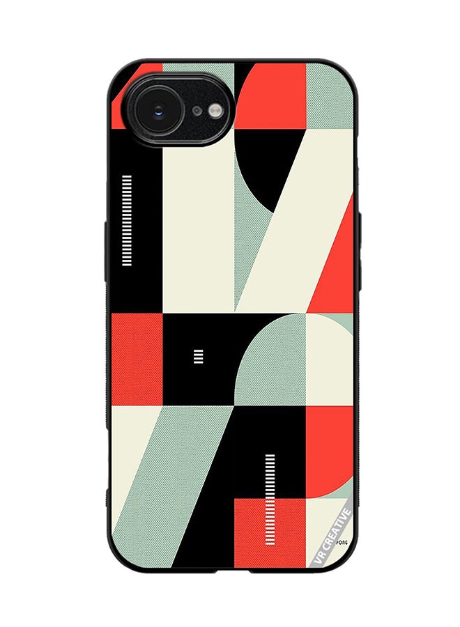 VR CREATIVE Protective Case Cover For Apple iPhone 16e Abstract Illustration Design Multicolour