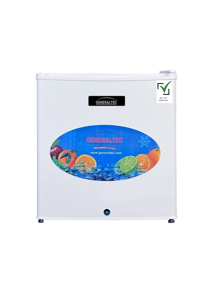 GENERALTEC Generaltec Mini Refrigerator Single Door Model-GR70, White  - Image 1