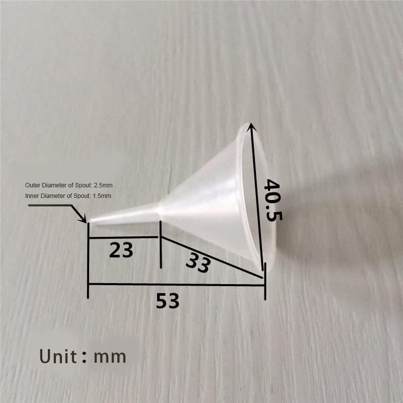 IoF Mini Clear Polyethylene Funnel Kit - 10 Pcs Narrow Neck Funnels for Perfume, Water Bottle, Powder, Capsule, Oils, Kitchen, Lab & More - Image 3