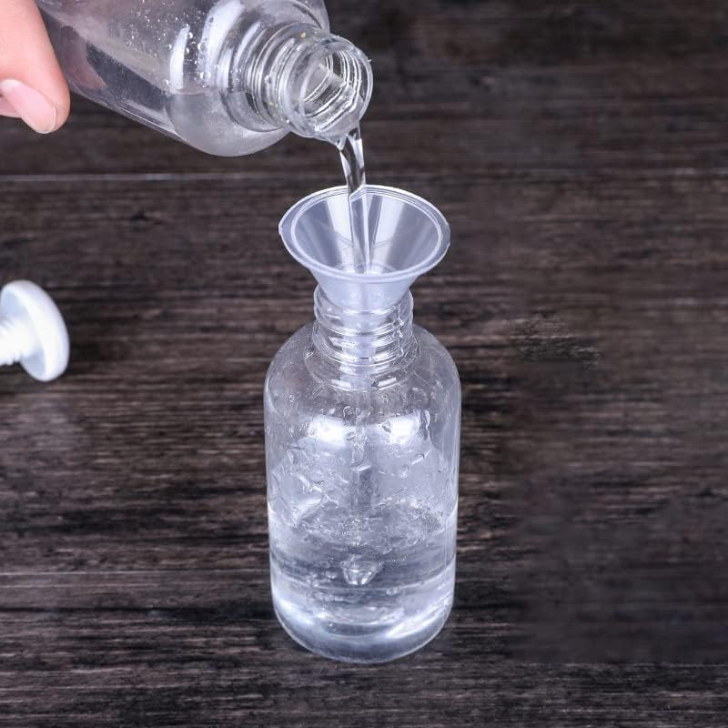 IoF Mini Clear Polyethylene Funnel Kit - 10 Pcs Narrow Neck Funnels for Perfume, Water Bottle, Powder, Capsule, Oils, Kitchen, Lab & More - Image 4