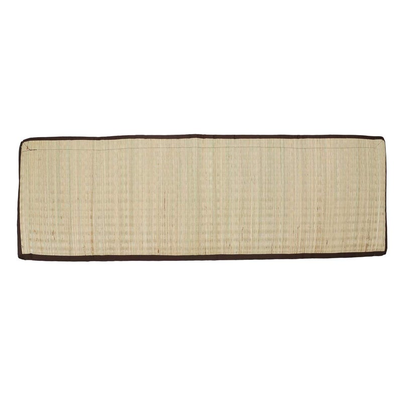 Generic Future Lifestyle Foldable Cushion Mat Korai River Grass 4 X 6 ft Fabric Brown Butter Satin with 18 MM Soft Foam Portable and Comfort Sleep - Image 3