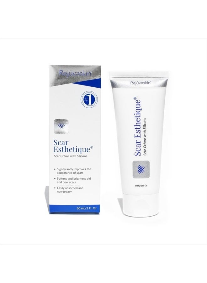 Rejuvaskin - Scar Esthetique Scar Crème with Polypeptides and 10 Anti-Oxidants, 2-Ounces - Image 1