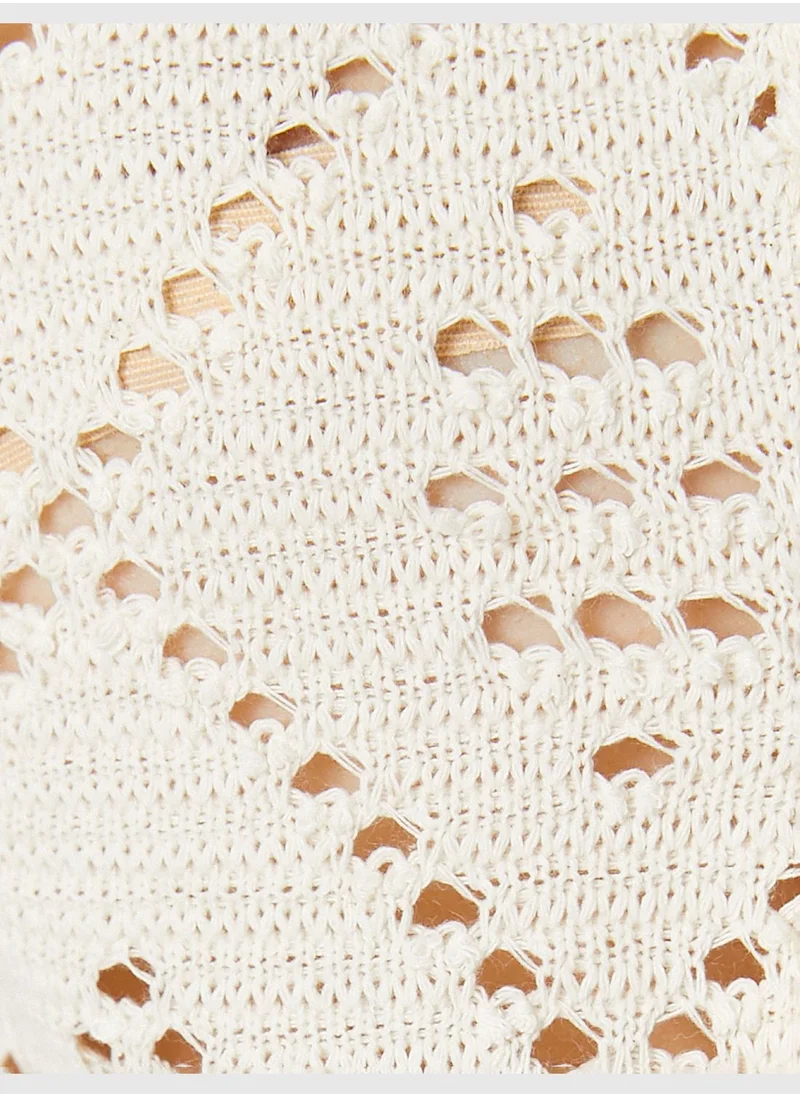 KOTON Crocheted T-Shirt