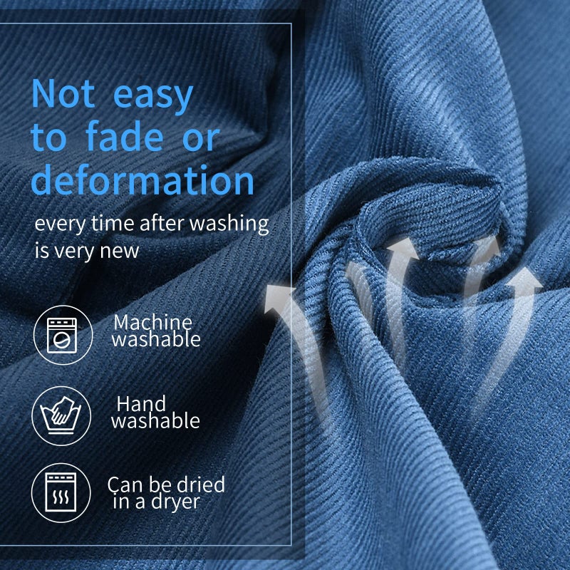 Pucmaoci Corduroy Baby Lounger Cover for Dockatot Deluxe + | 100% Cotton Hypoallergenic Newborn Premium Quality Spare Cover(Cover Only) (Blue) - Image 4