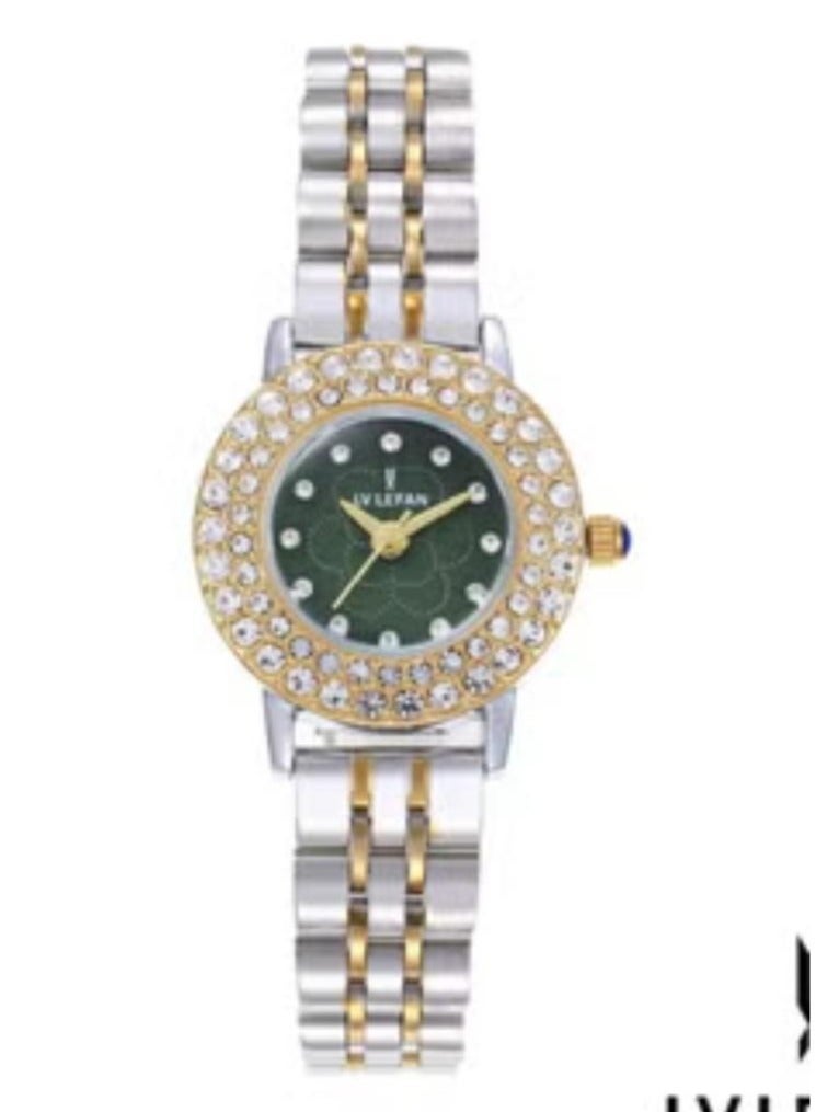 Women's watch with high quality polished stainless steel closure