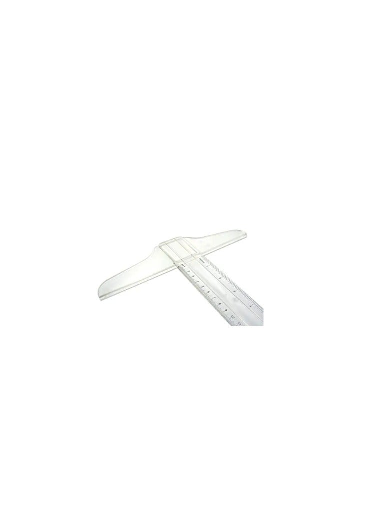 Terabyte T-Square Plastic Transparent T-Ruler No 138 for Drafting and General Layout Work - Image 3