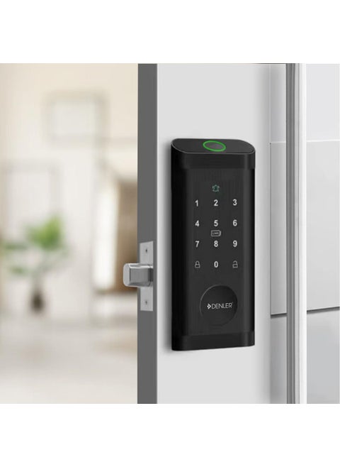 Denler DB04 Automatic Bluetooth Smart Door Lock Digital Door Lock Fingerprint Lock PIN Manual Key Access min 3245mm Doors 3 Years Warranty
