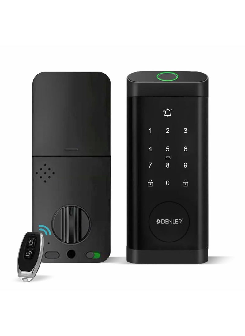 Denler DB04 Automatic Bluetooth Smart Door Lock Digital Door Lock Fingerprint Lock PIN Manual Key Access min 3245mm Doors 3 Years Warranty