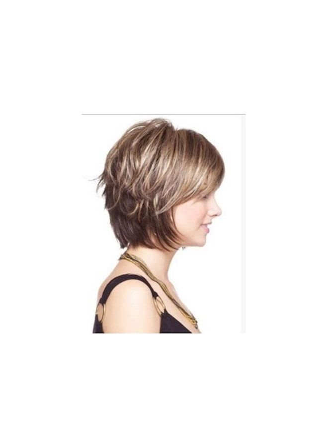 NIBEMINENT Women Short Fashion Wig Brown - Image 1