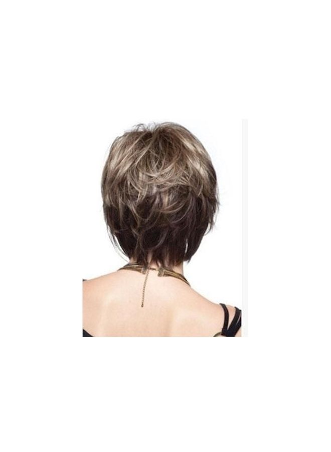 NIBEMINENT Women Short Fashion Wig Brown - Image 3