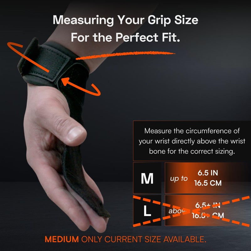 MaxOut360 Lifting Grips for Weight Lifting, Powerlifting & Weightlifting Grips with Enhanced Grip, Double Layer Leather Gym Grips for Deadlifts & Back Workouts, Black - Image 3