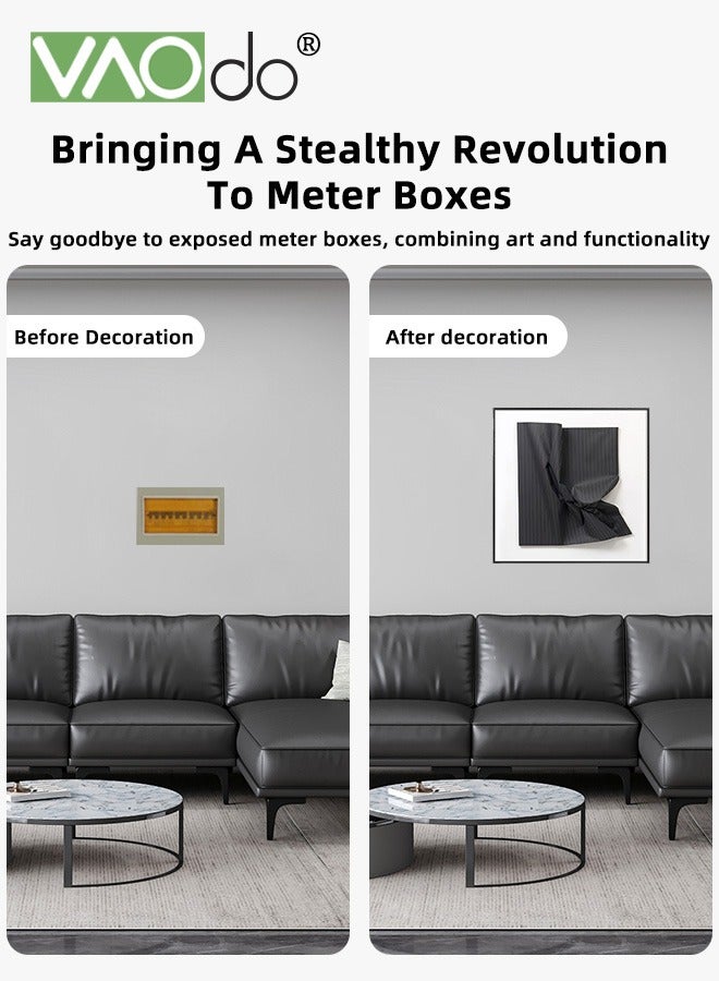 2PCS Canvas Wall Artwith Bracket and Expansion Screws Wall Decor Paintings Modern Framed Canvas Art Prints Ready to Hang Inspirational Abstract Home Decorations for Living Room Office Bathroom Black and White