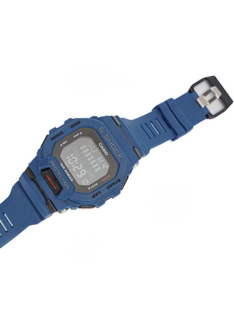 كاسيو ساعة كاسيو للرجال G-Shock الرياضية الرقمية بمطاط أزرق - Image 5