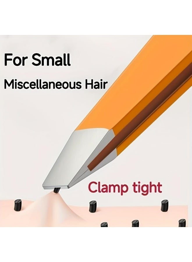 2 قطعة ملقط حواجب، ملقط إزالة الشعر المائل من الفولاذ المقاوم للصدأ، أداة العناية الشخصية للشعر والحواجب والمناطق الأخرى في الوجه - Image 4