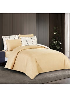 يونيك هوم يونيك هوم مجموعة لحاف توين 6 قطع قطن بتصميم أغصان وزهور 6 قطع 170*240سم  - Image 2