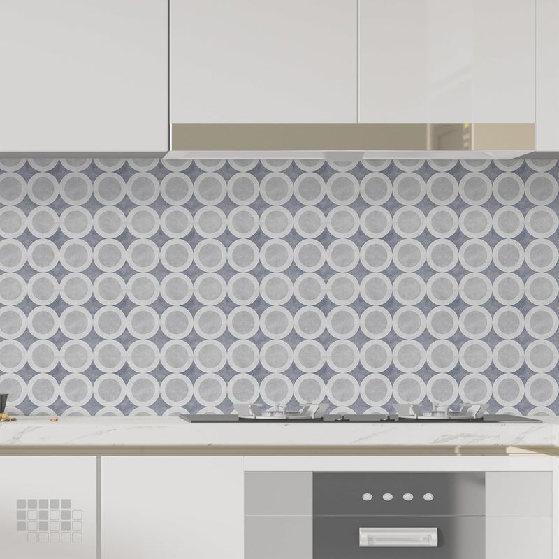 MOSAICOWALL Mosaicowall DIY Peel and Stick Floor Tiles Wall Tiles for Kitchen Living Dining Room Matte Flooring Tile FST0166 X 6 Inches Pack of 12  - Image 5