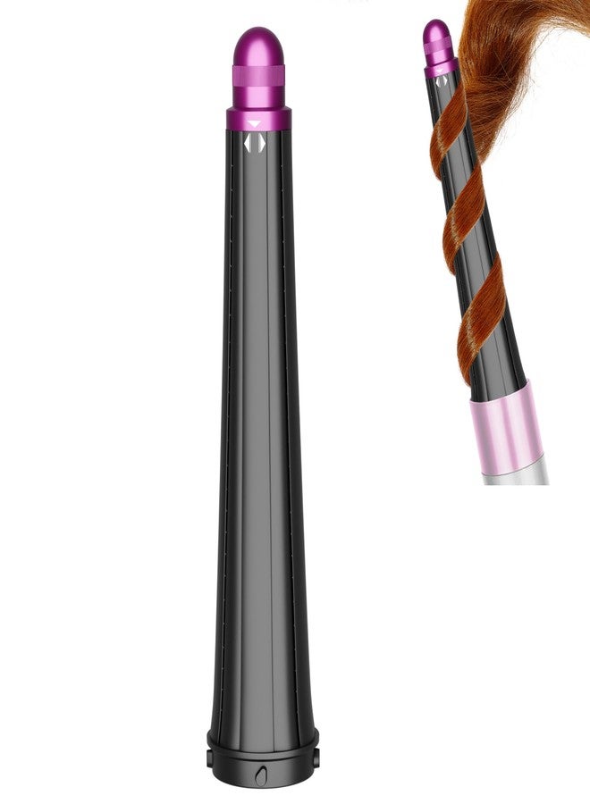 ZEPHBLOW Long Conical Barrel for Dyson Airwrap, 0.78-1.4Inch/ 20-36mm Conical Long Curling Barrels Compatible with Airwrap HS01/05, Self-Curling Hair Roller Curlers Attachment, Rose - Image 1