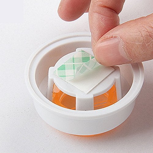 SpiderJuice SpiderJuice Cute Mini Circular Self Adhesive Rubber Pad Cloth Towel Handkerchief Holder Push in Clip Hanger Home Decor Pack of 2 Random Color - Image 4