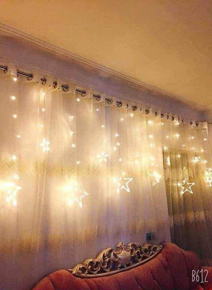 Generic Star and crescent curtain Ramadan decoration - 4 meters  - Image 1