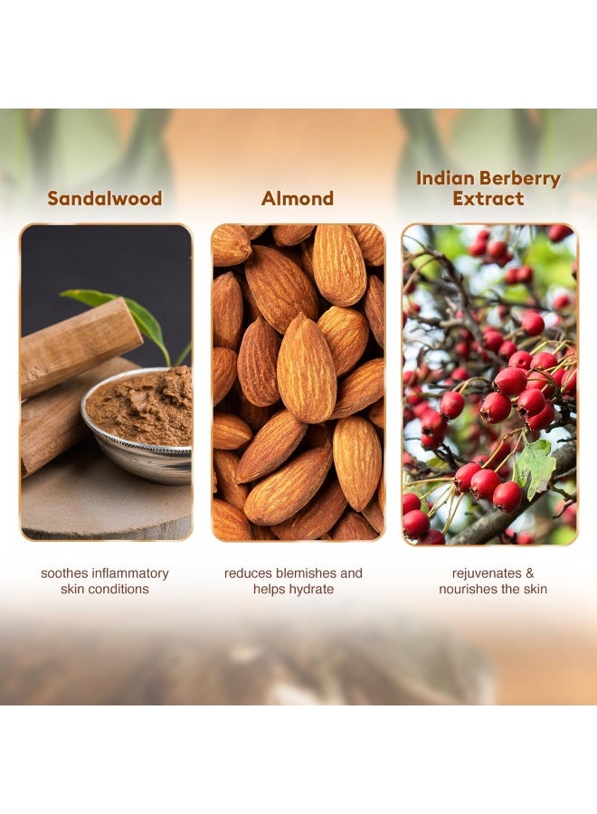 VLCC Sandal Cleansing Milk - 100ml - Deep Cleanses & Soothes Skin. With Sandal, Ashwagandha, Fenugreek & Indian Berberry Extracts, Almond and Olive Oils. - Image 3