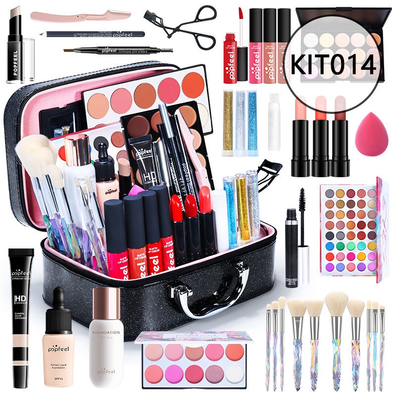 Popfeel Beginner Cosmetics Makeup Set Complete Set Novice Student Light Makeup Gift Box Style - Image 4